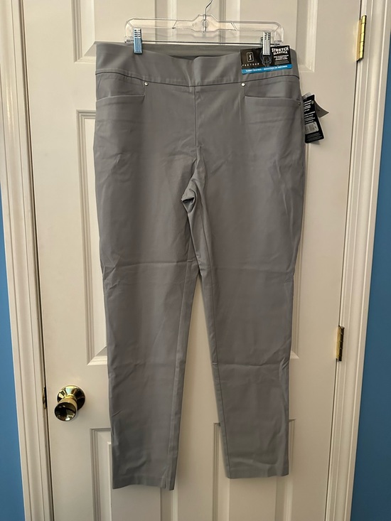 PGA Tour Pants - NWTS PGA Tour Womens Stretch Elastic Waist Pants - Gray Sz XL Tummy Control
